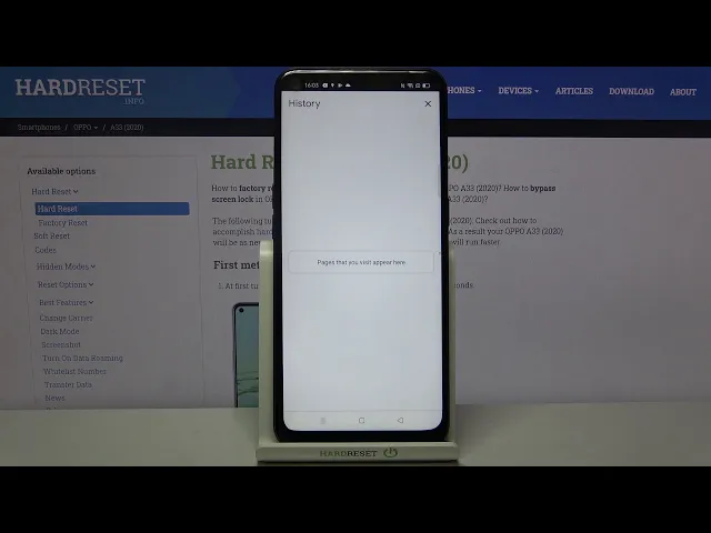Video thumbnail for How to Clear Browsing Data on OPPO A33 2020 – Clear Browsing History