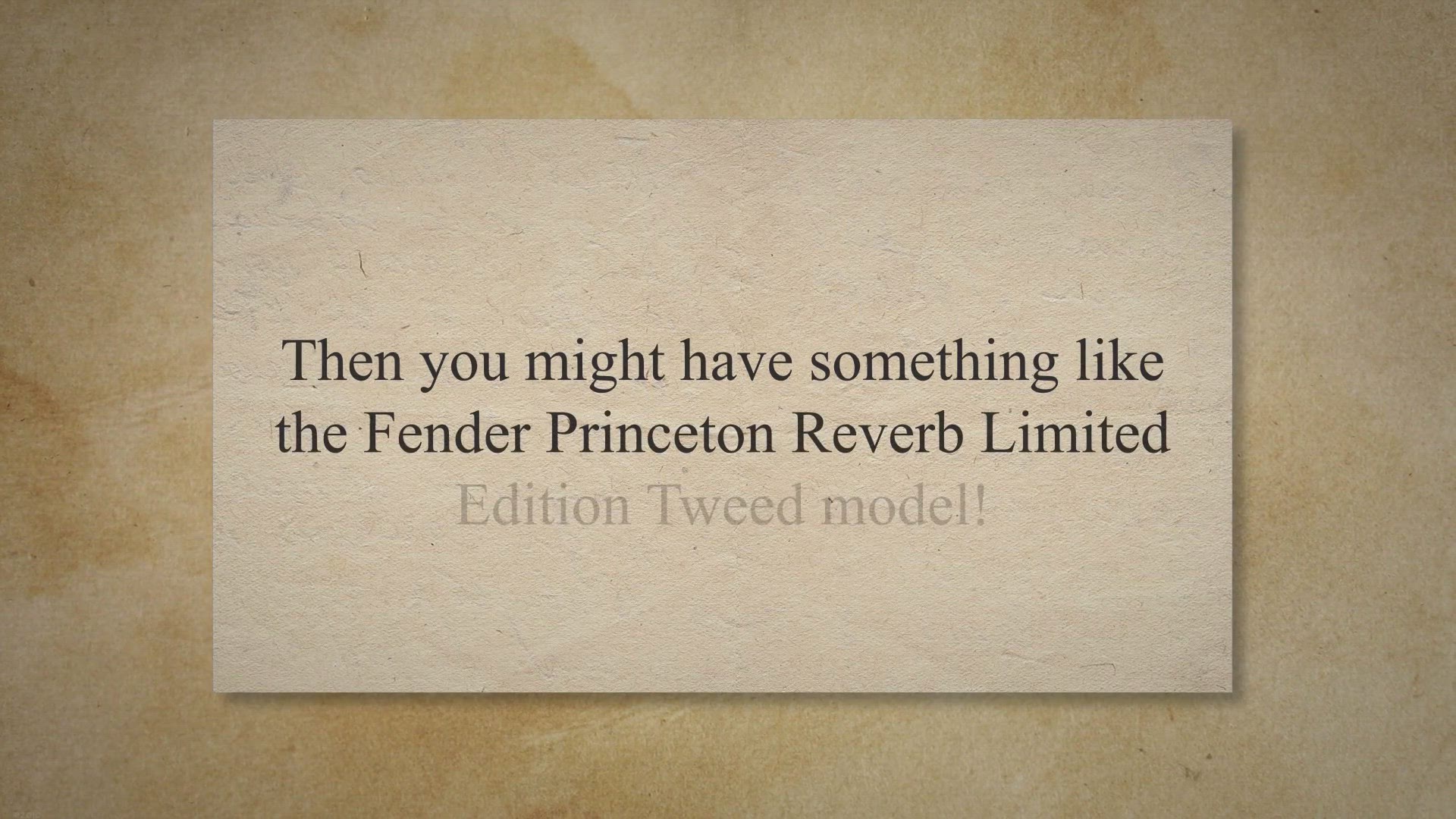 Video thumbnail for What is the Best Fender Princeton Reverb Amplifier? — Guitars & Tech