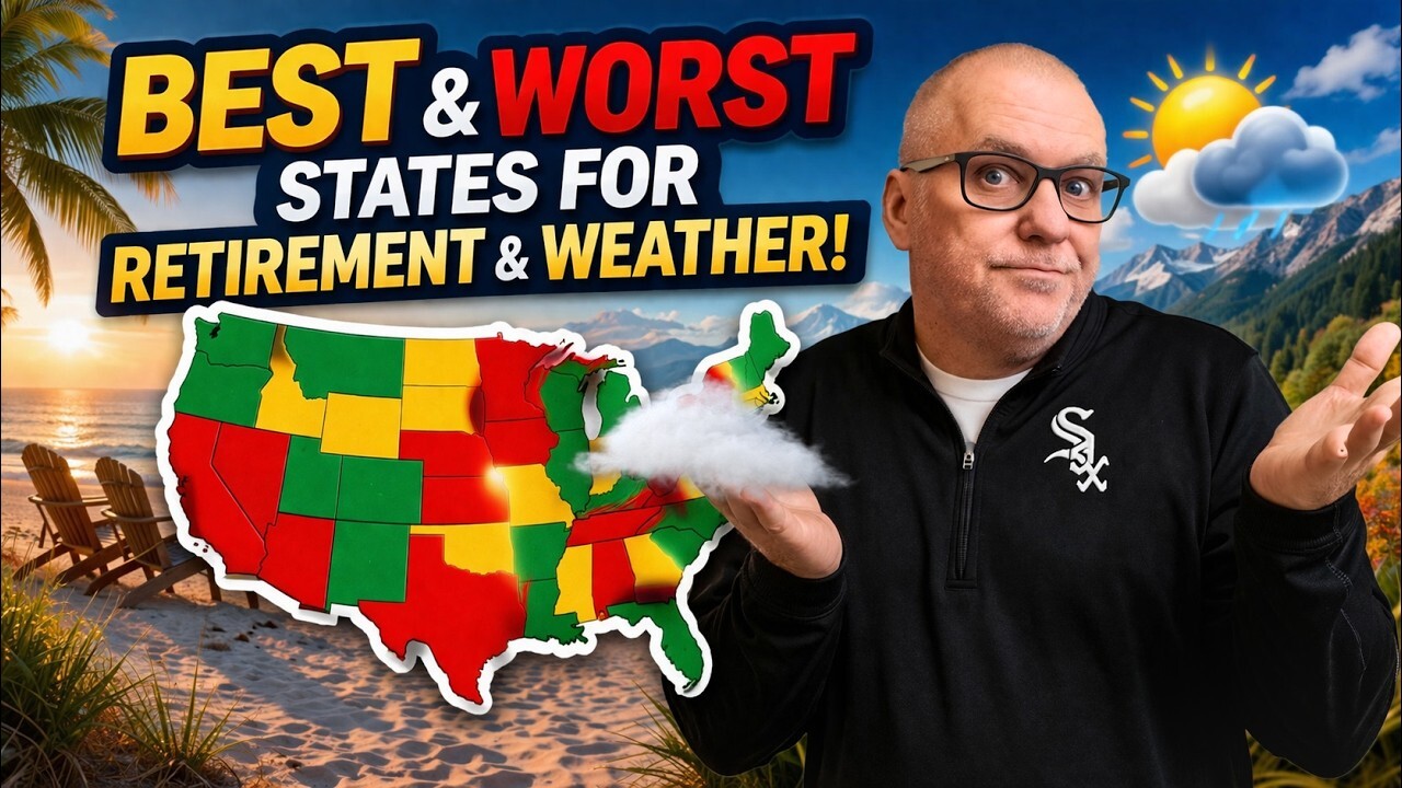 Video thumbnail for The Harsh Reality: Every State Ranked for Weather & Retirement (Updated)