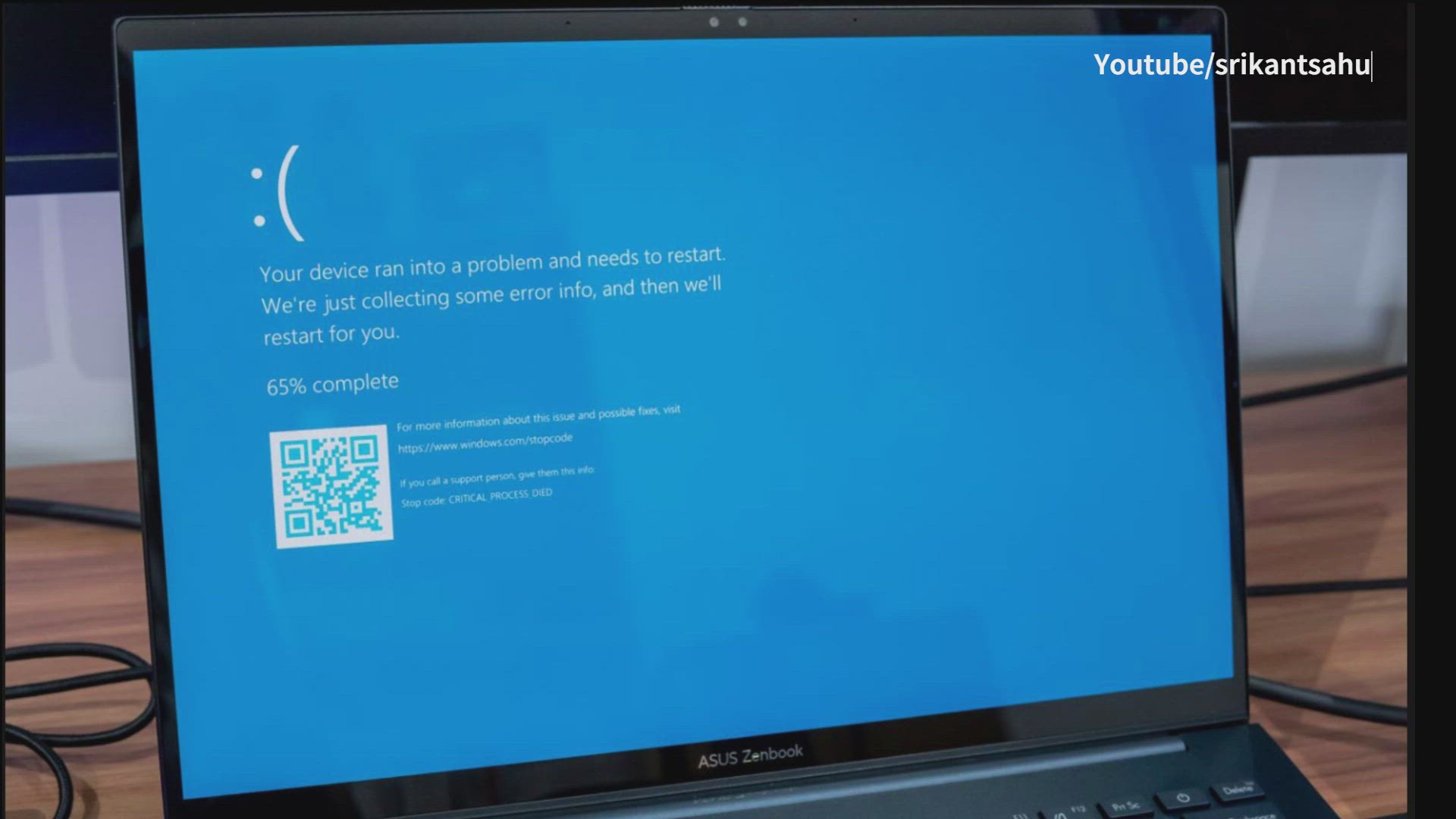 'Video thumbnail for Fix Critical Process Died error windows PC | Blue screen of Death '