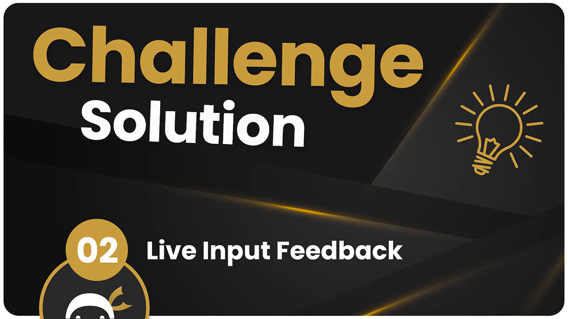 'Video thumbnail for Coding Challenge SOLUTION #2 - Live Input Feedback'
