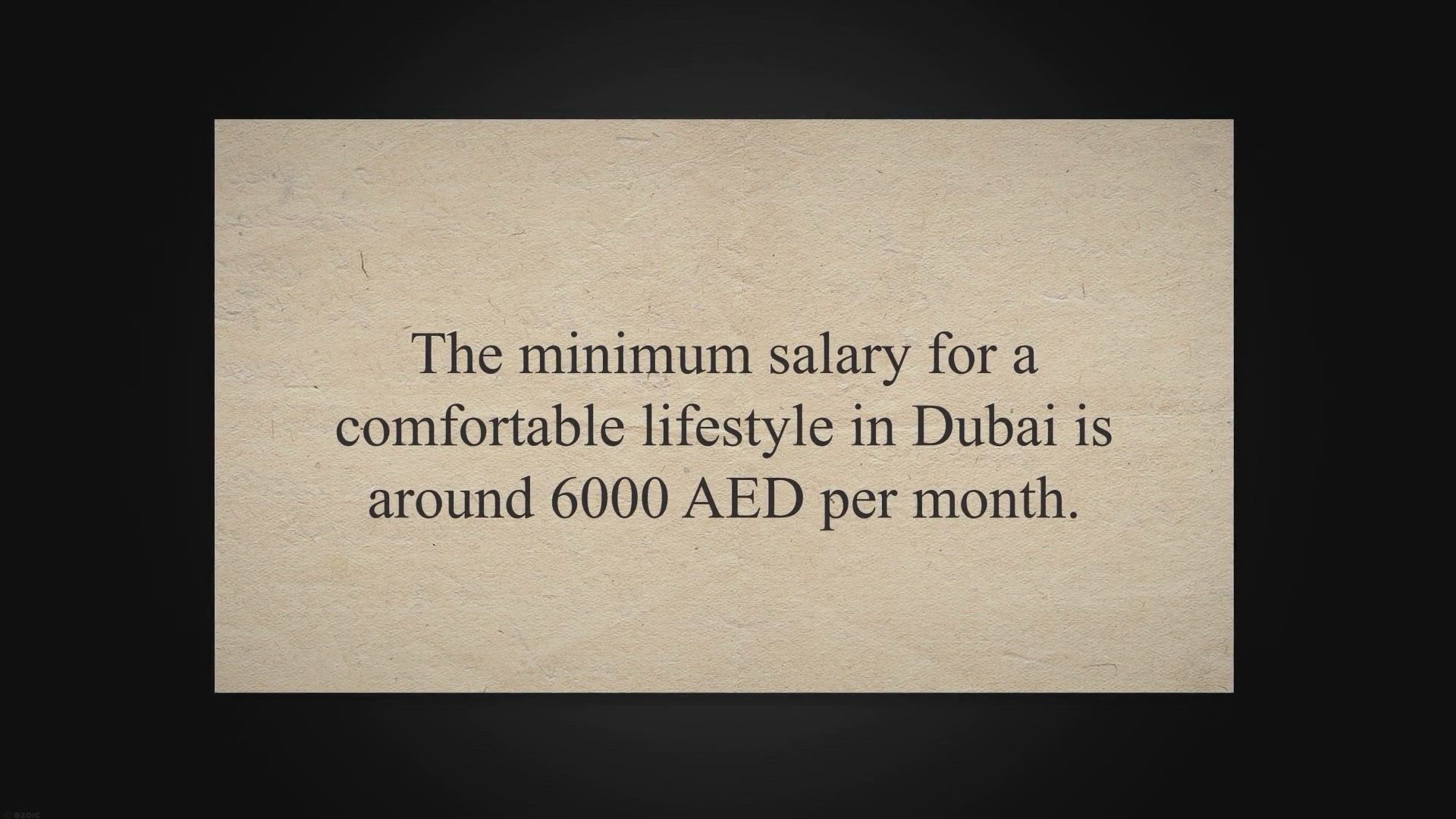 Video thumbnail for Realistic Minimum Salary in Dubai That You Should Earn