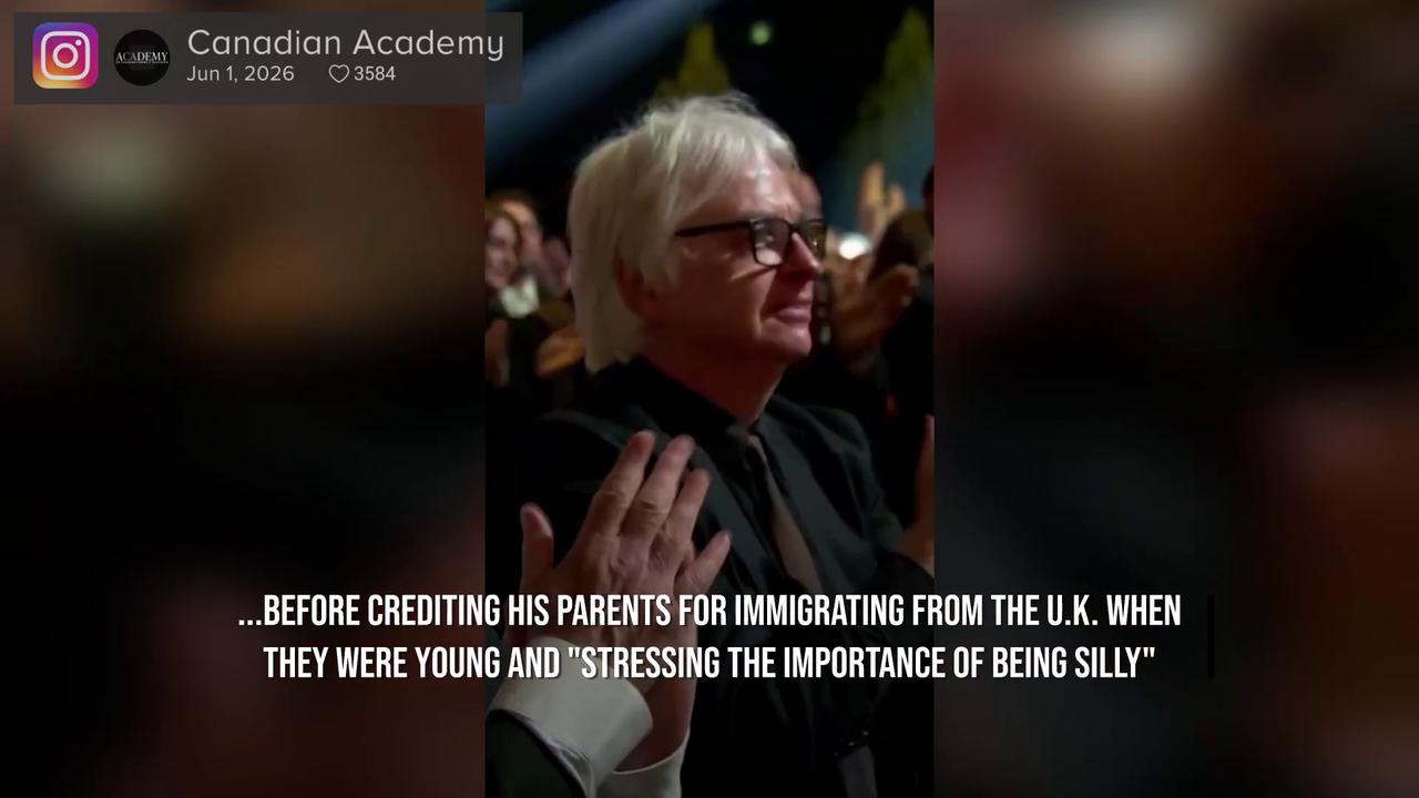 Video thumbnail for Mike Myers insists he'd 'be nothing without Canada' in emotional speech.
