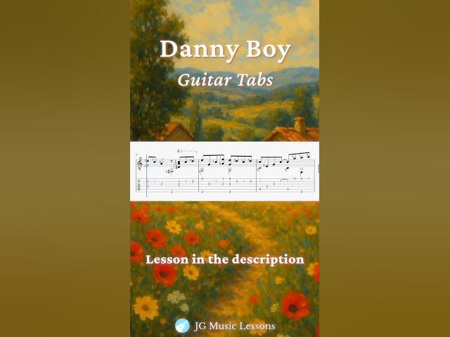 Video thumbnail for Danny Boy guitar arrangement tabs 🎸
