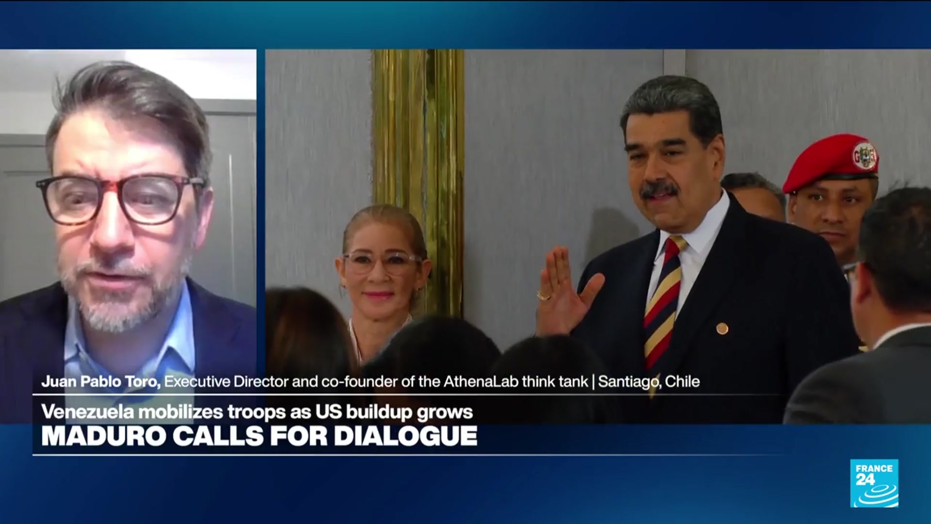 'Video thumbnail for US-Venezuela standoff deepens, as Trump sends jets and weighs strikes'