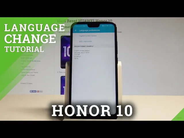 Video thumbnail for How to Set Up Language on Honor 10 - Change Language Instructions |HardReset.Info
