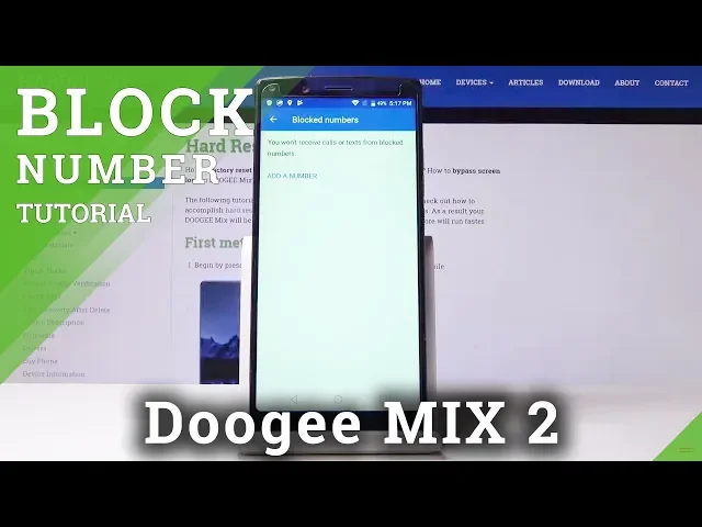 Video thumbnail for How to Block Number in Doogee MIX 2 - How to Block your Stalker