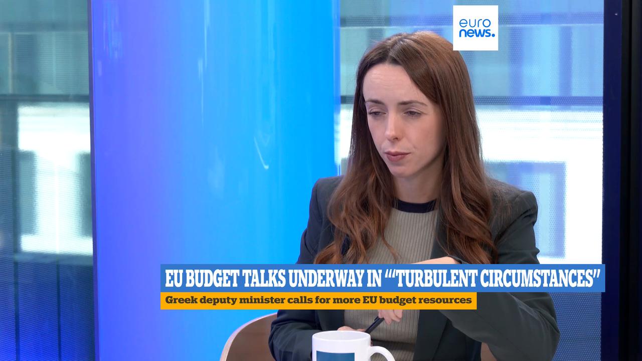 Video thumbnail for Bigger EU budget and joint borrowing needed in ‘turbulent times’, Greek minister says