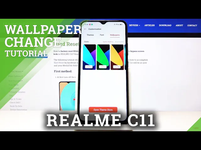 Video thumbnail for How to Change Wallpaper in REALME C11 – Select New Home Screen Look