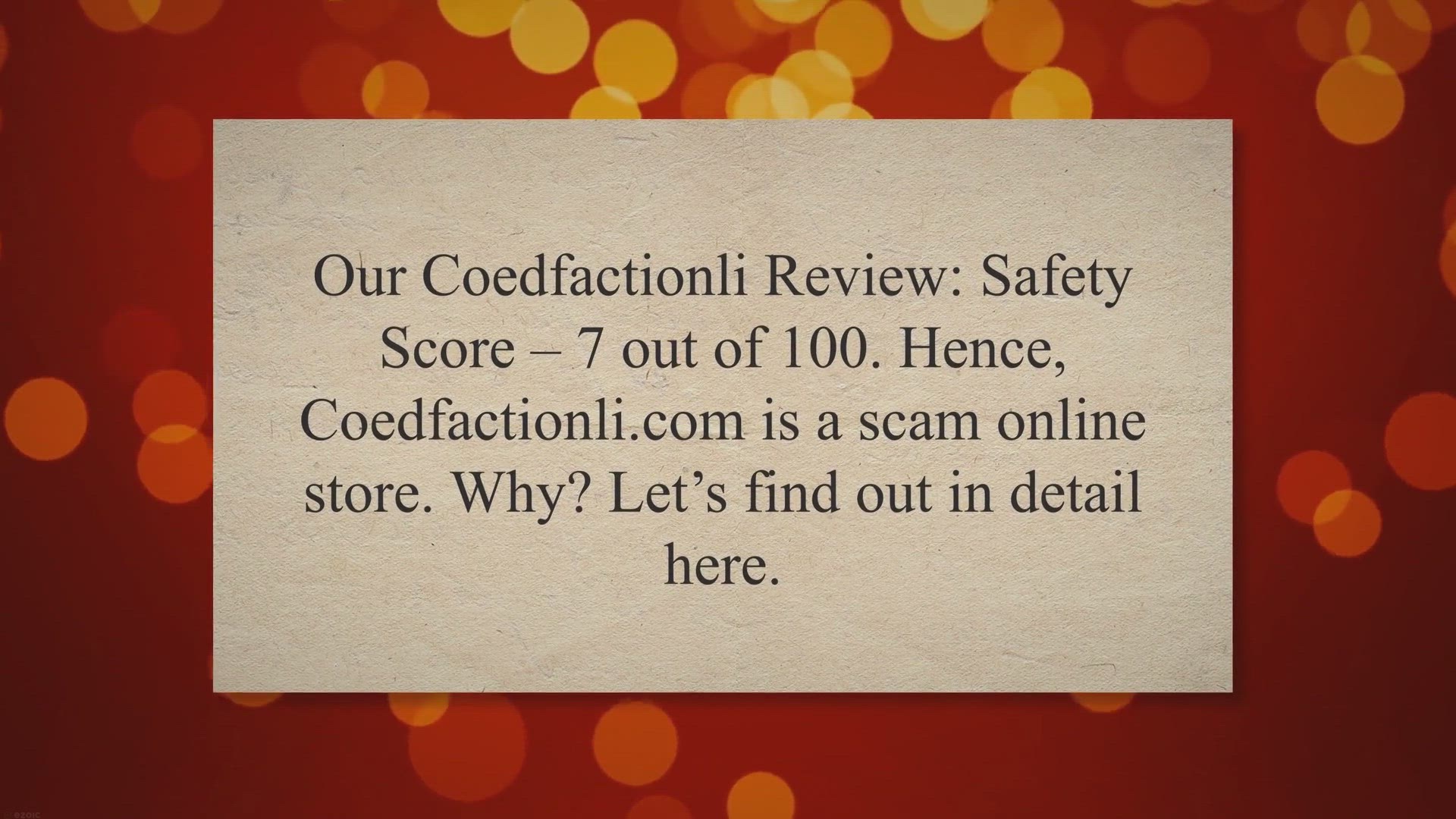 Video thumbnail for Check If Coedfactionli.com Scam Or Genuine In This Review