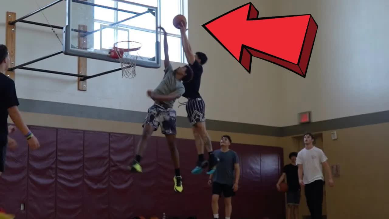 Video thumbnail for Intense Basketball Game Highlights: Indoor Court Action