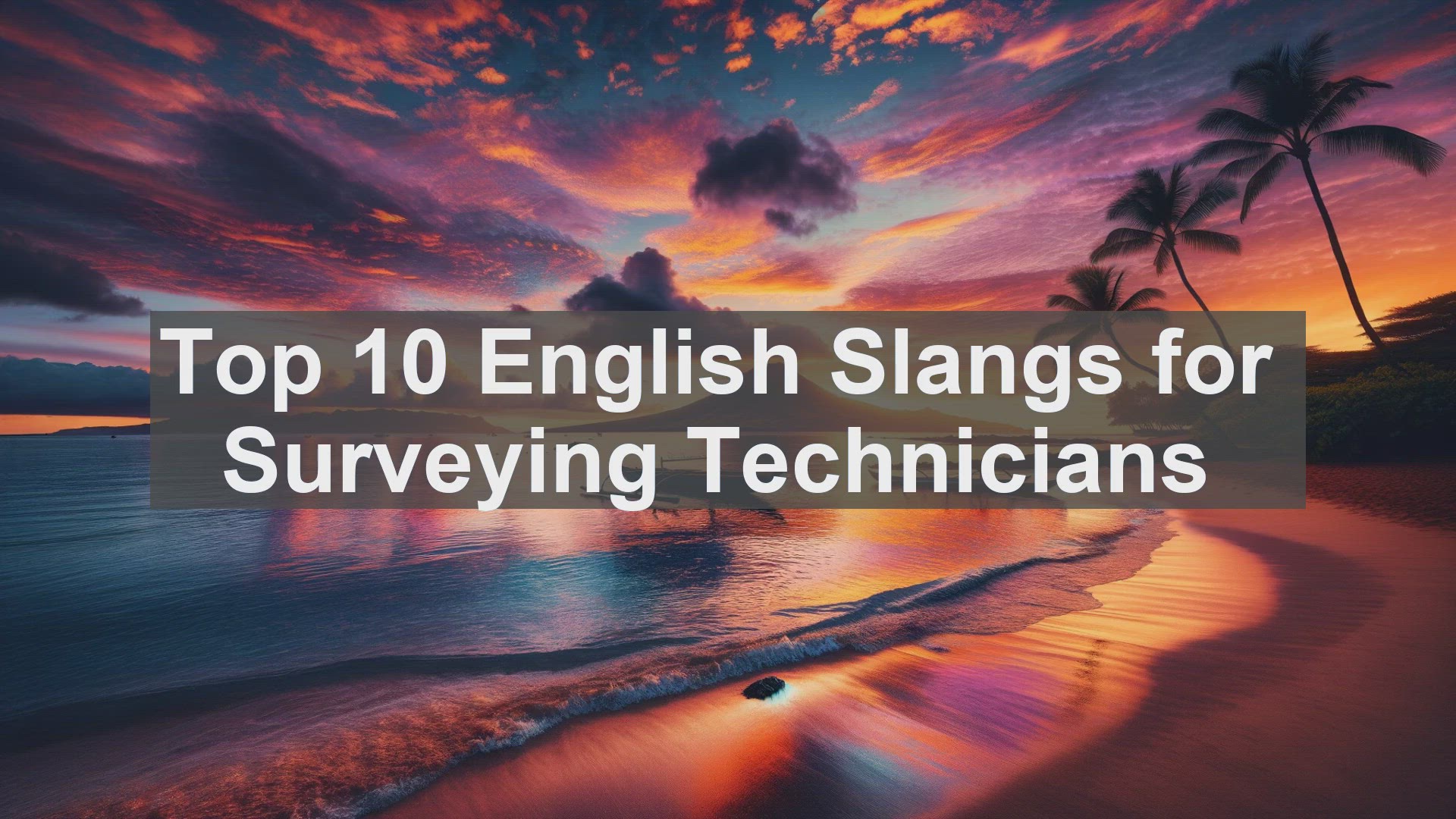 'Video thumbnail for Top 10 English Slangs for Surveying Technicians'