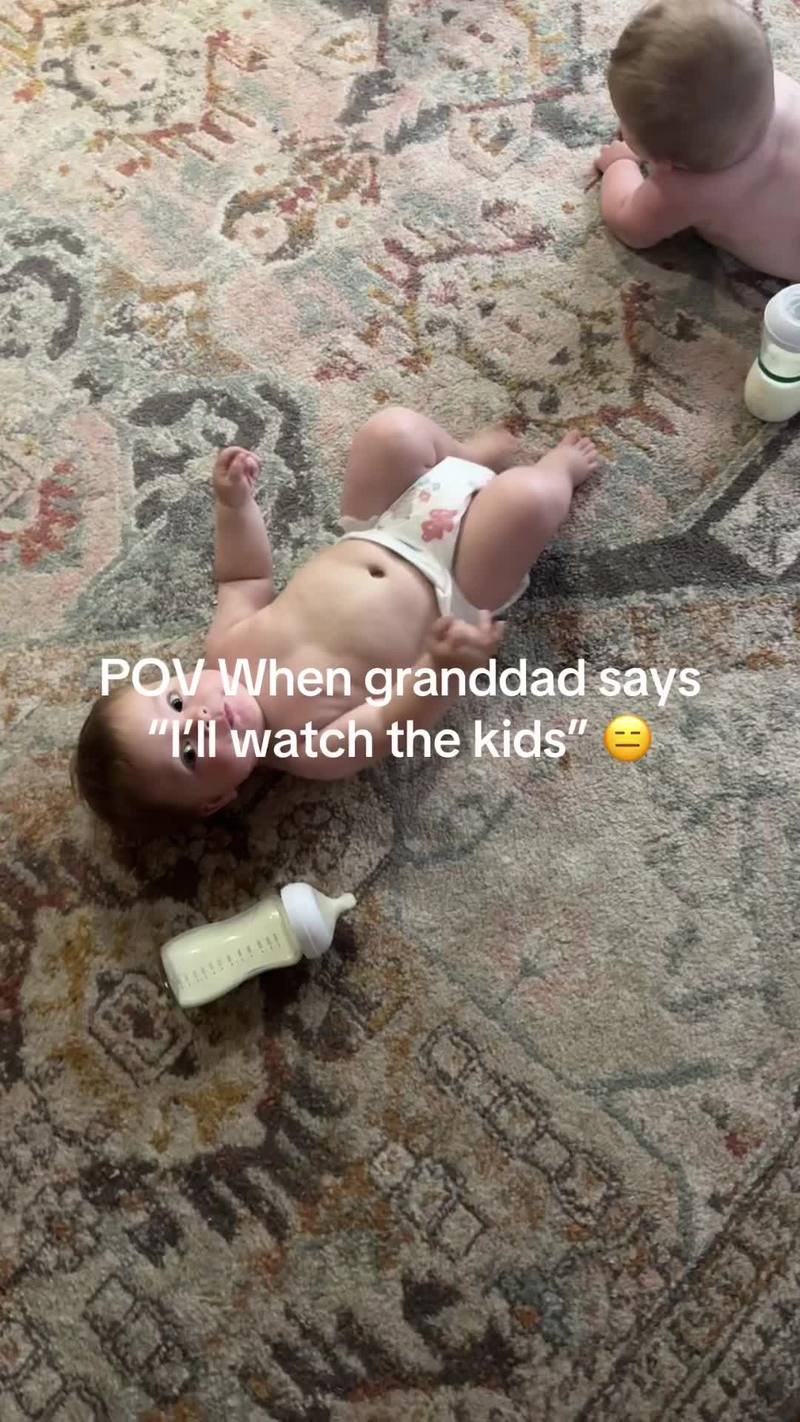 Video thumbnail for Granddad Napping while the Kids Run Wild