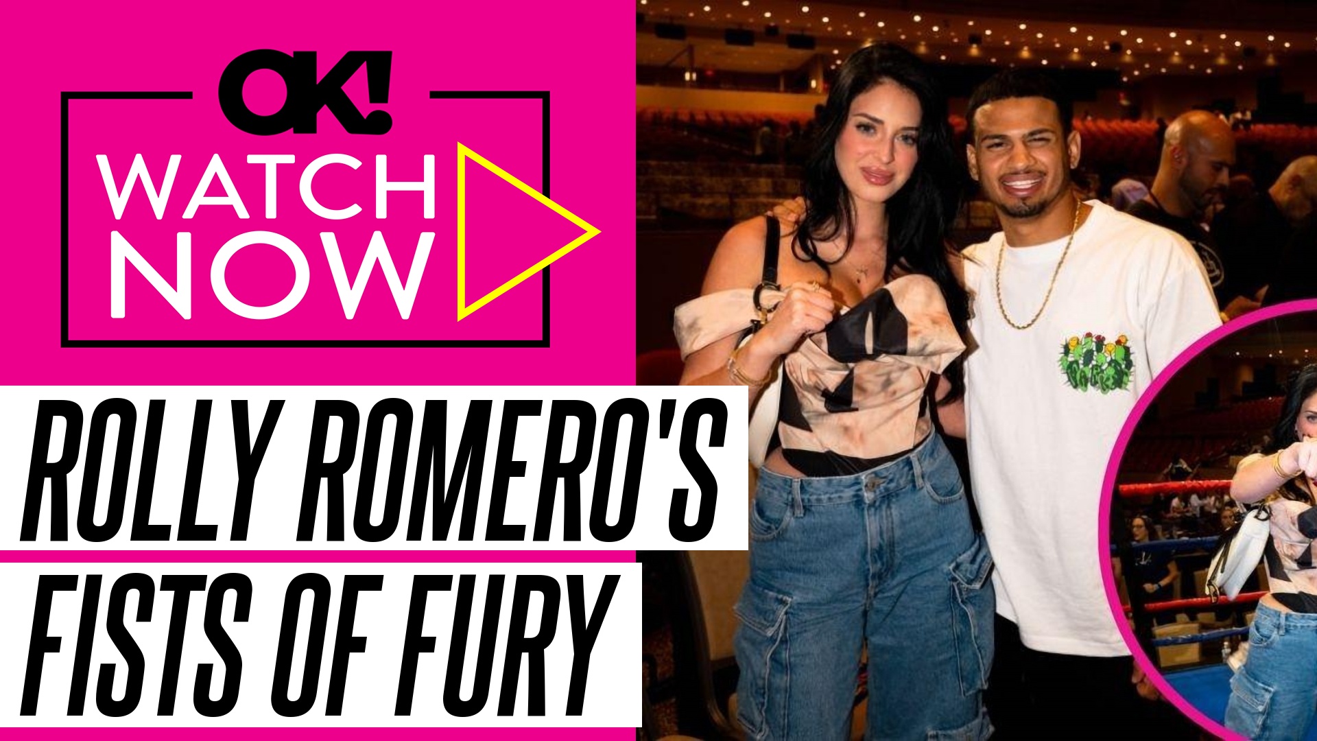 Video thumbnail for Camilla Araujo and Julia Filippo Support Rolly Romero at Fists of Fury Event: Photos