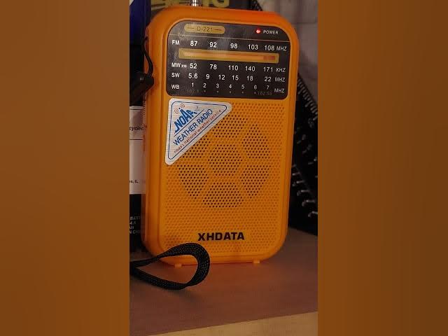 Video thumbnail for XHDATA D-221 FM/MW/SW/WX Pocket Radio - KWO35 @ 162.550 MHz