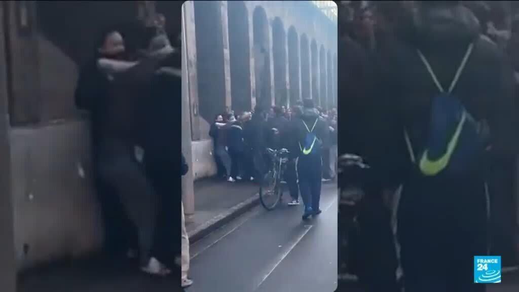 Video thumbnail for French President Macron urges restraint after right-wing youth fatally beaten