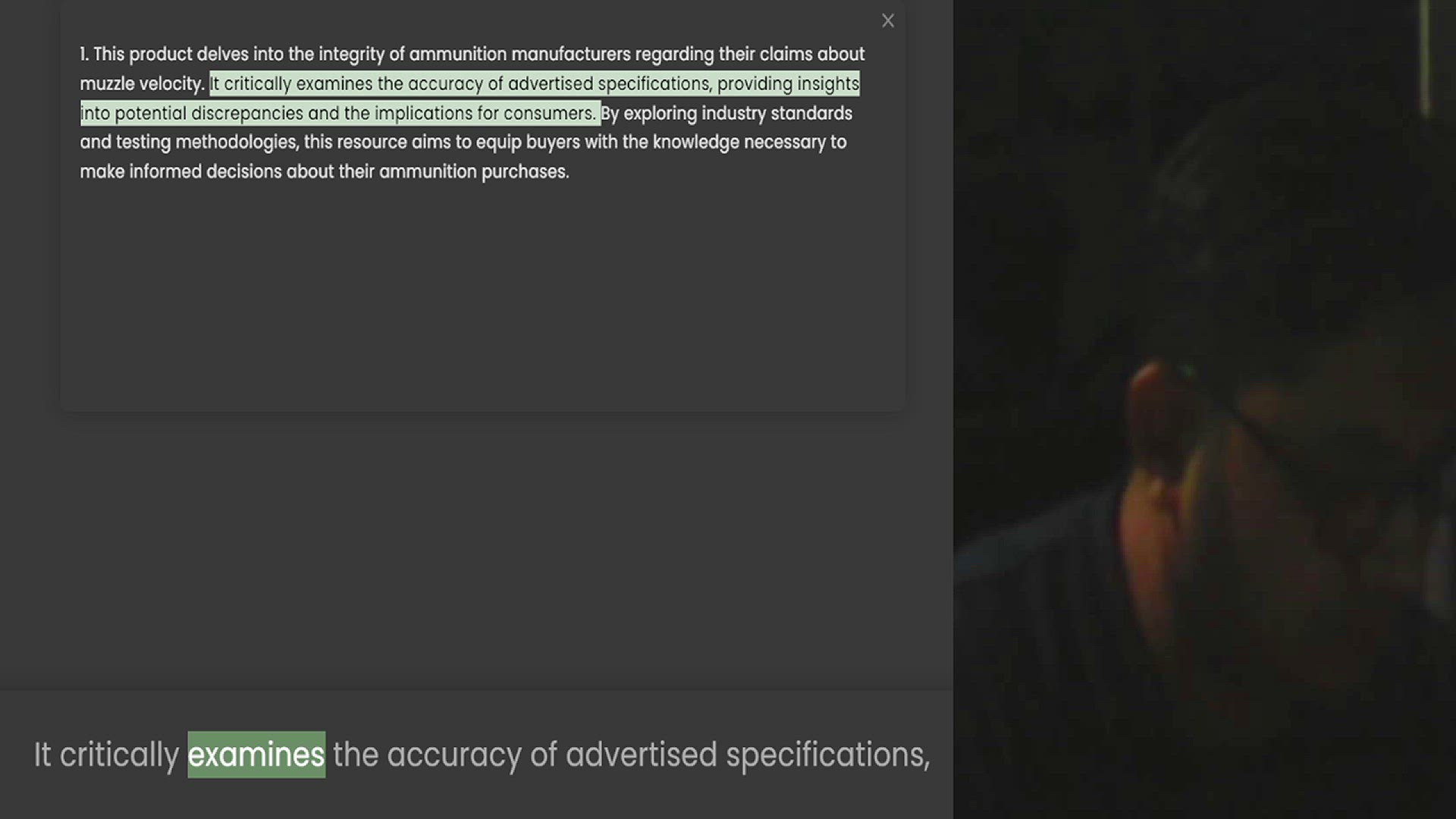 Video thumbnail for 1. This product delves into the integrity of ammunition manufacturers regarding their claims about muzzle velocity. It critically examines the accuracy of advertised specifications, providing insights into potential discrepancies and the