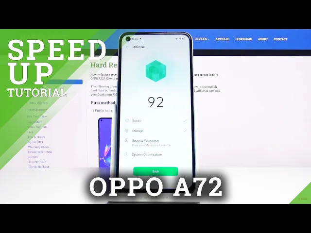 Video thumbnail for How to Optimize OPPO A72 – Speed Up Device