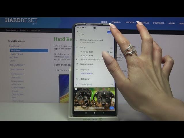 Video thumbnail for How to Add Event to Calendar on POCO X3 Pro – Set Up Calendar Reminder