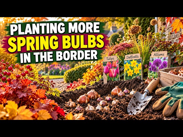 Video thumbnail for Autumn Gardening | Planting Spring Bulbs in the Border
