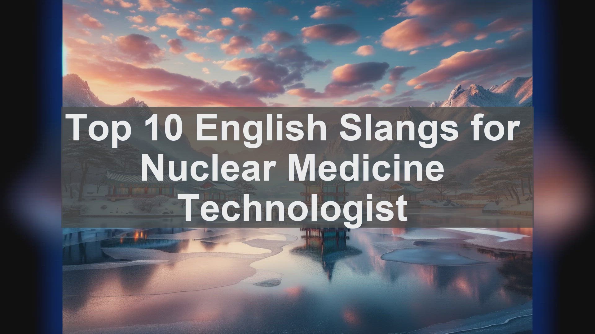 'Video thumbnail for Top 10 English Slangs for Nuclear Medicine Technologist'