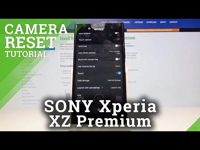 Video thumbnail for How to Reset Camera in SONY Xperia XZ Premium – Reset Camera Settings