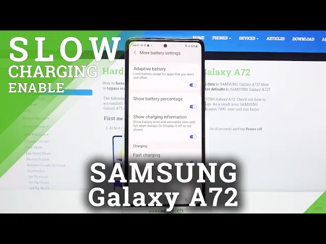 Video thumbnail for How to Turn Off Slow Charging on SAMSUNG Galaxy A72 – Disable Slow Charging