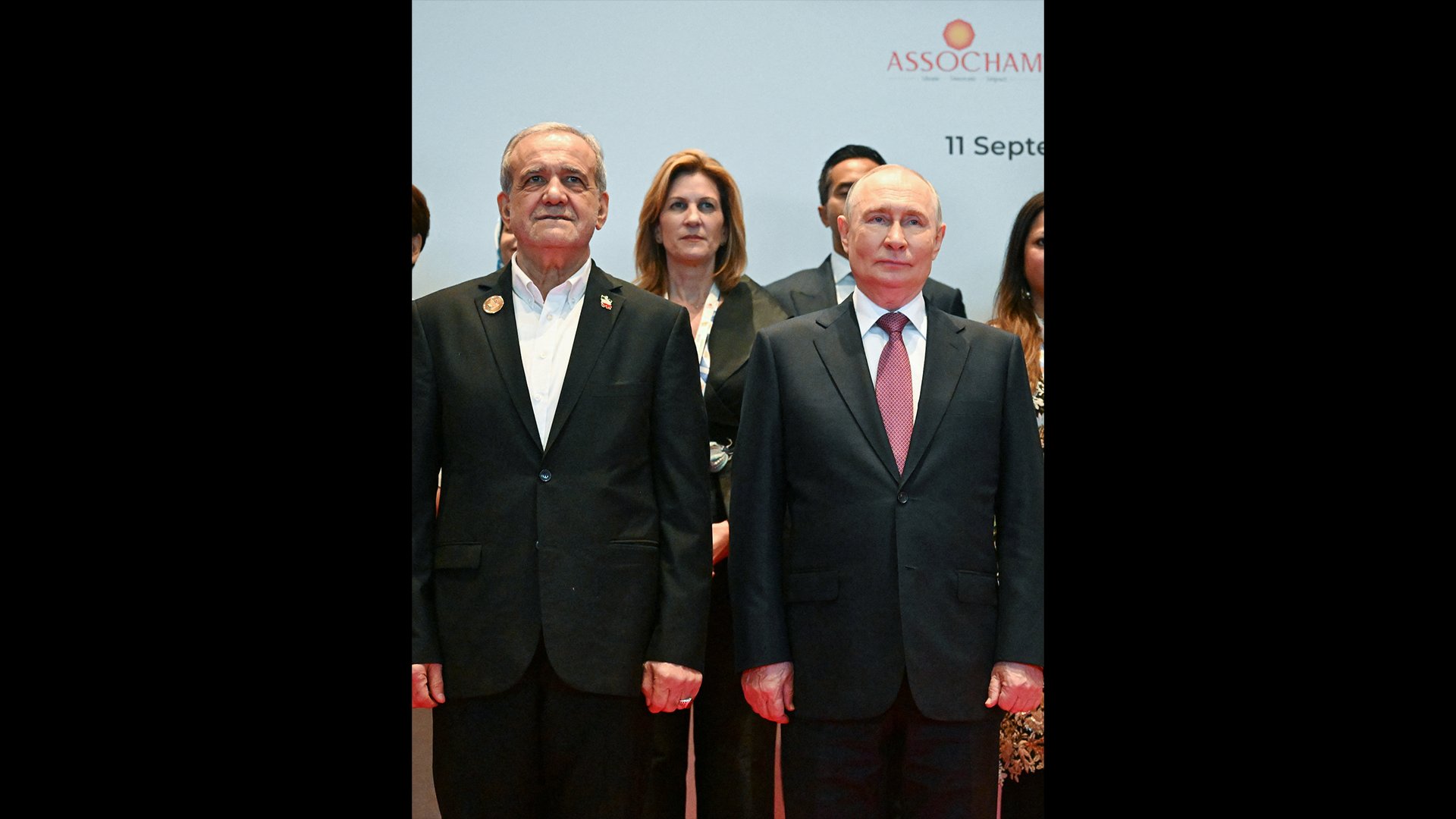 Video thumbnail for Putin and Pezeshkian call out US dominance ahead of BRICS