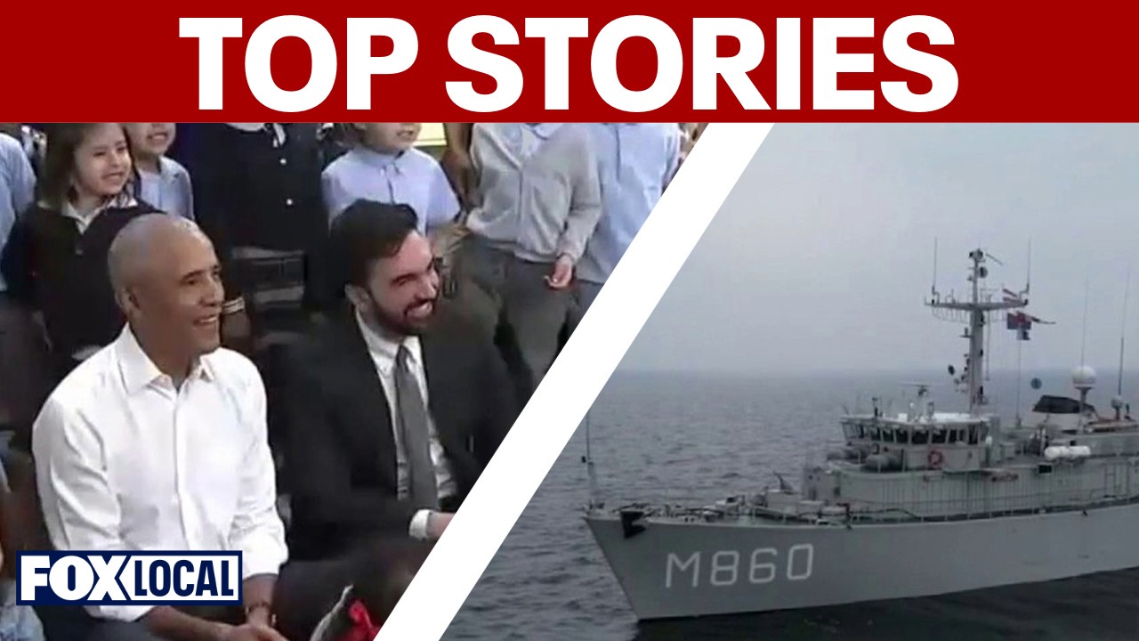 Video thumbnail for Iran closes Strait of Hormuz again; Mamdani, Obama meet in Bronx