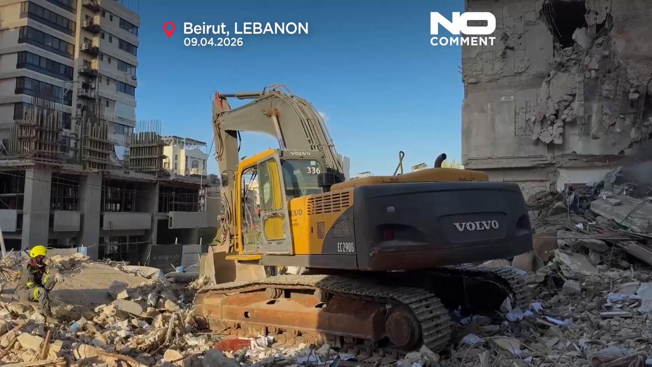 Video thumbnail for Israeli strikes on Beirut kill at least 182 and wound hundreds