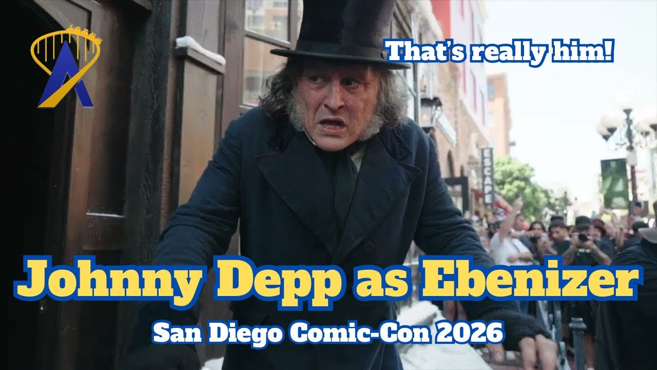 Video thumbnail for Johnny Depp as Ebenzer at SDCC