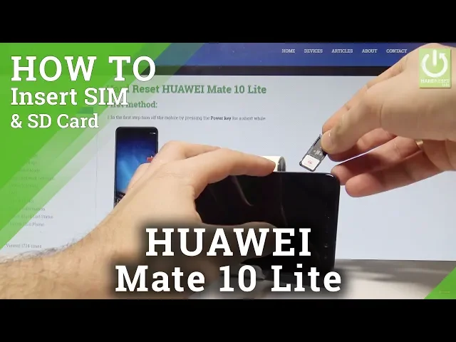 Video thumbnail for How to Insert SIM and SD Card in HUAWEI Mate 10 Lite |HardReset.info