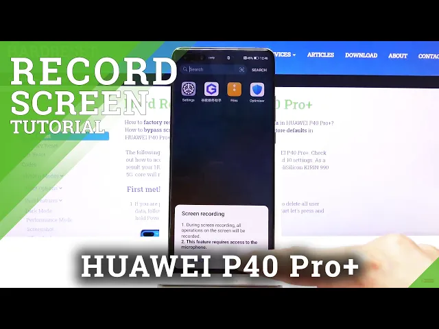 Video thumbnail for How to Record Screen in HUAWEI P40 Pro+ - Activate Screen Recorder
