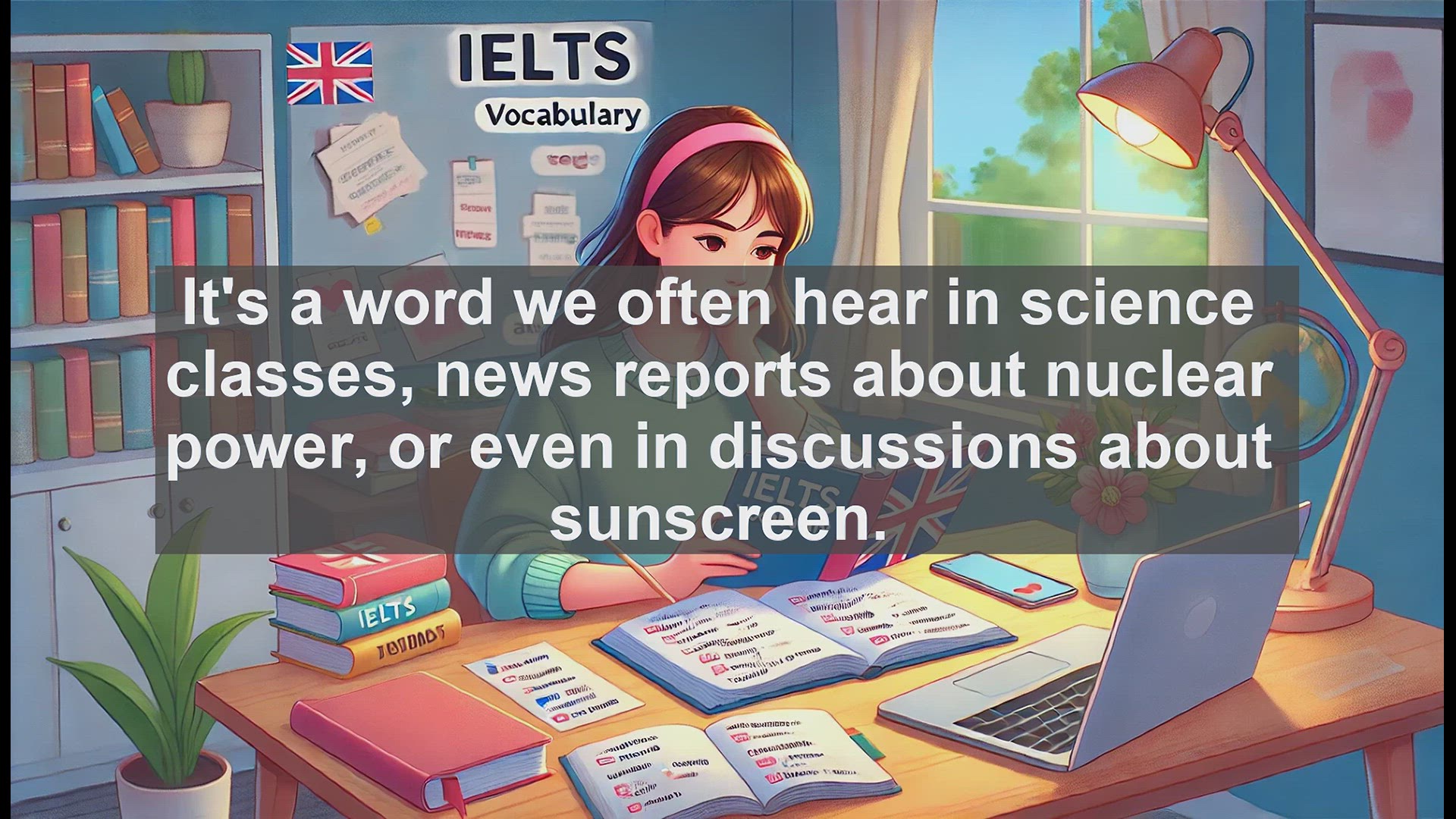 'Video thumbnail for 2500 Must Know IELTS 6.5 Vocabulary - Radiation Explained: Key Concepts for IELTS Success'