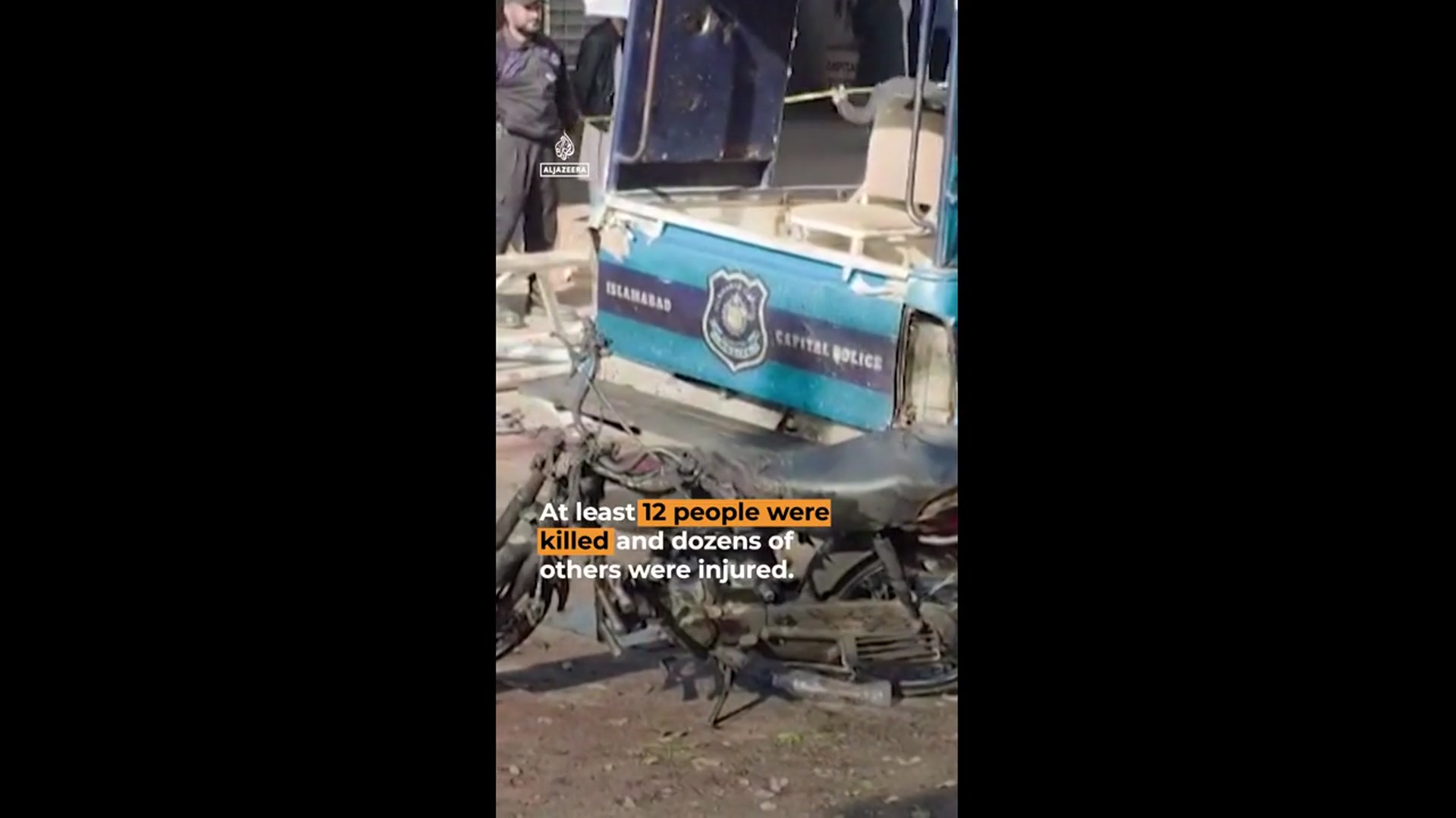 'Video thumbnail for What we know about the suicide bombing outside an Islamabad court'