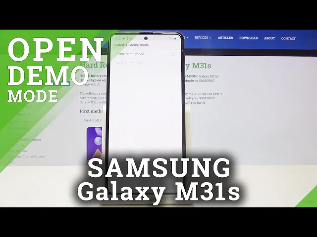 Video thumbnail for How to Open Demo Mode on SAMSUNG Galaxy M31s – Enable Demo Mode