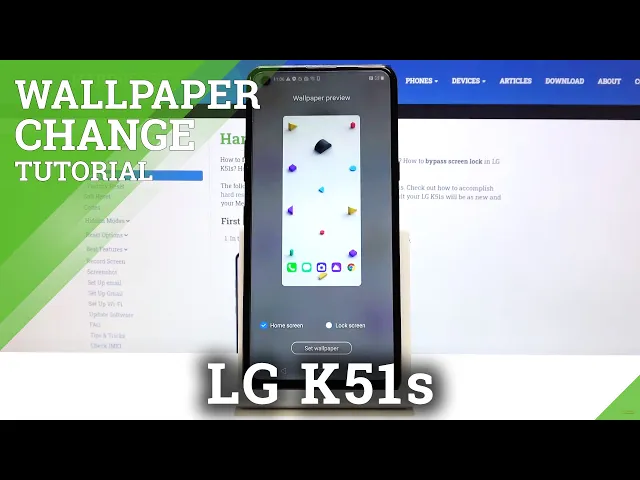 Video thumbnail for How to Refresh Display in LG K51s - Set Up Wallpaper