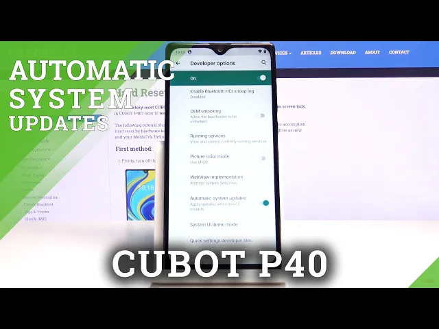 Video thumbnail for How to Enable Automatic System Update in CUBOT P40 – Automatic Newest Update