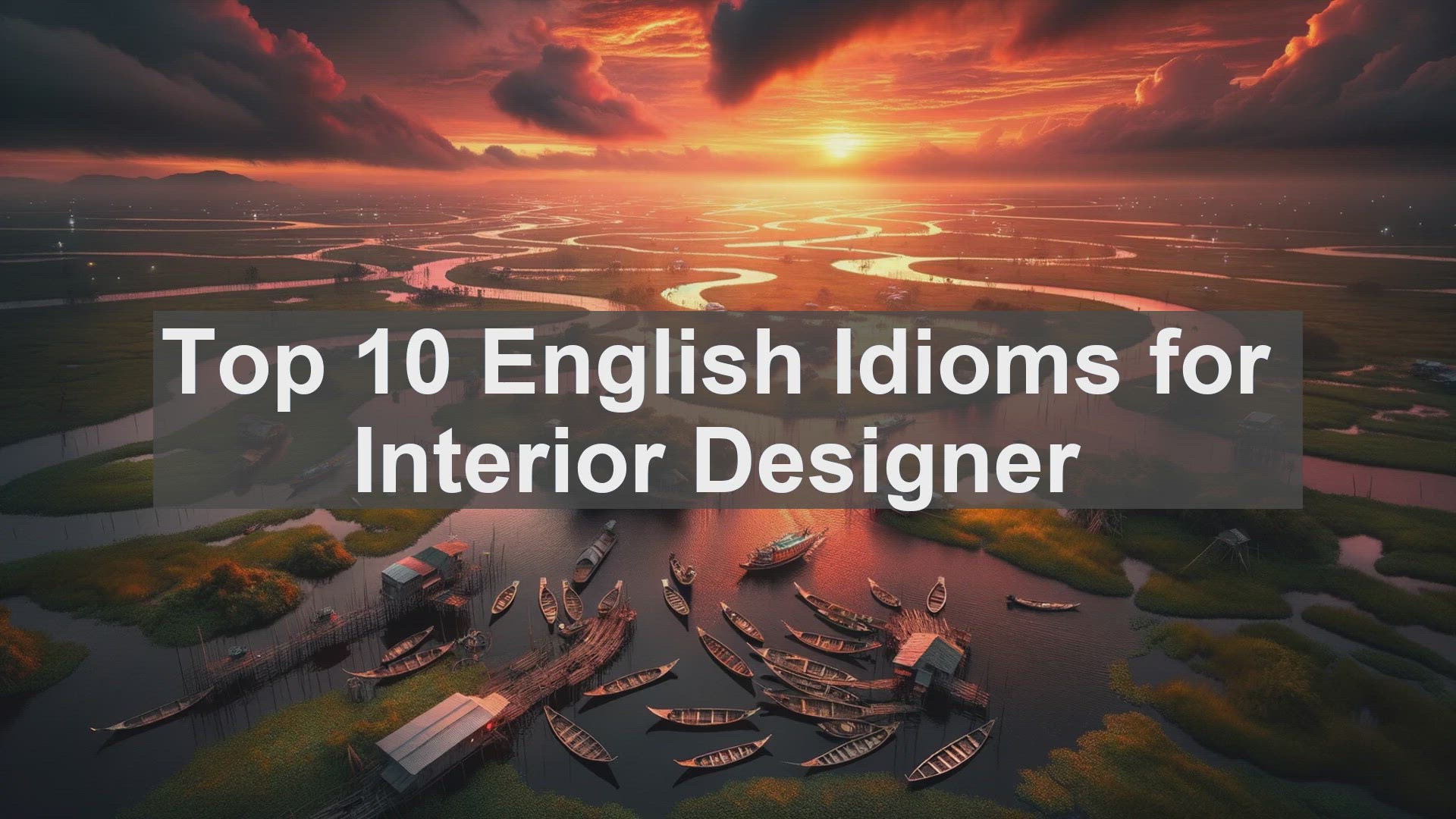 'Video thumbnail for Top 10 English Idioms for Interior Designer'
