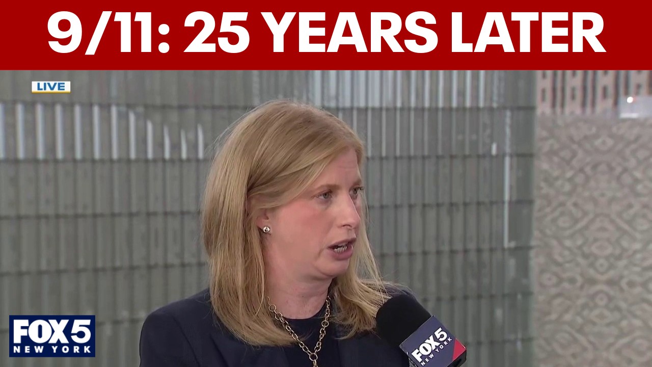 Video thumbnail for NYPD Commissioner Jessica Tisch reflects on 9/11 25 years later