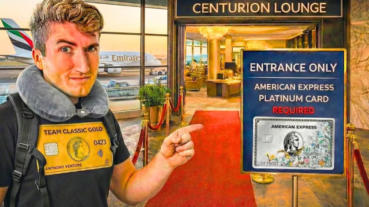 Video thumbnail for anthony venture: exploring the world's most exclusive airport lounges: chase sapphire, amex centurion, and more!