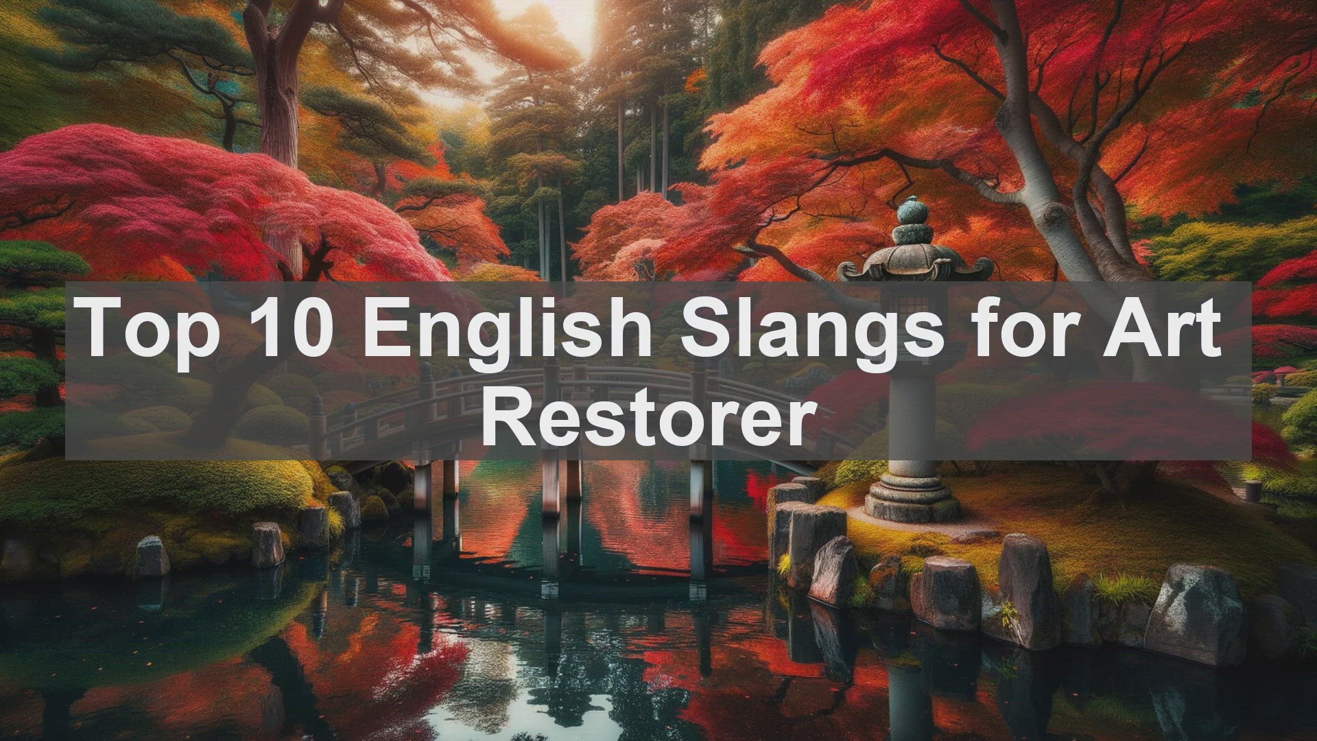 'Video thumbnail for Top 10 English Slangs for Art Restorer'