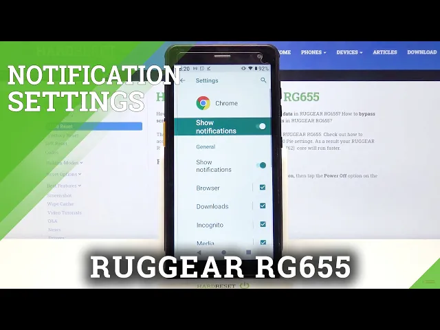 Video thumbnail for Notification Customization – RUGGEAR RG655 and Notifications Personalization