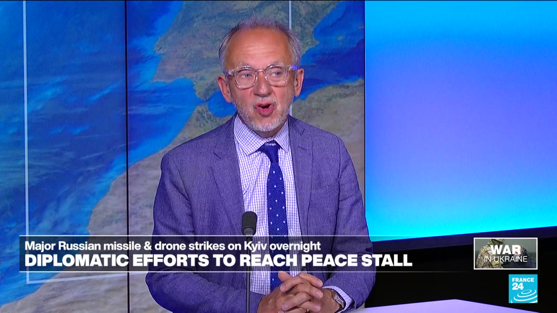 'Video thumbnail for Ukraine peace efforts on the EU Agenda while Russia's 'massive strike' kills 1, injures 29'