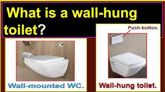 'Video thumbnail for What is a wall-hung toilet?/ What is a wall-mounted WC?'