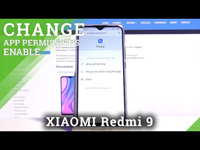 Video thumbnail for How to Manage App Permission in XIAOMI Redmi 9 – App Manager