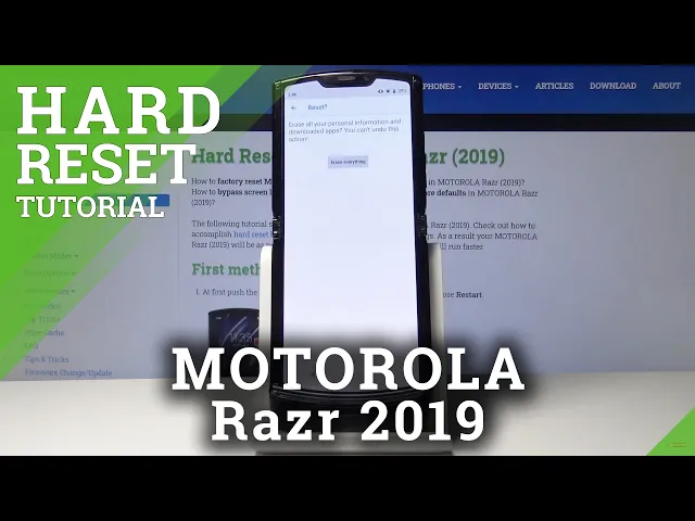 Video thumbnail for How to Factory Reset MOTOROLA Razr 2019– Delete Personal Data & Customize Settings