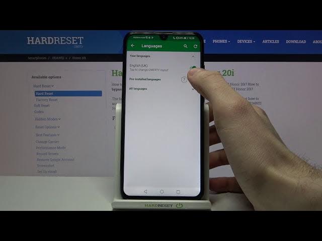 Video thumbnail for How to Change Keyboard Language in HONOR 20i – Keyboard Settings