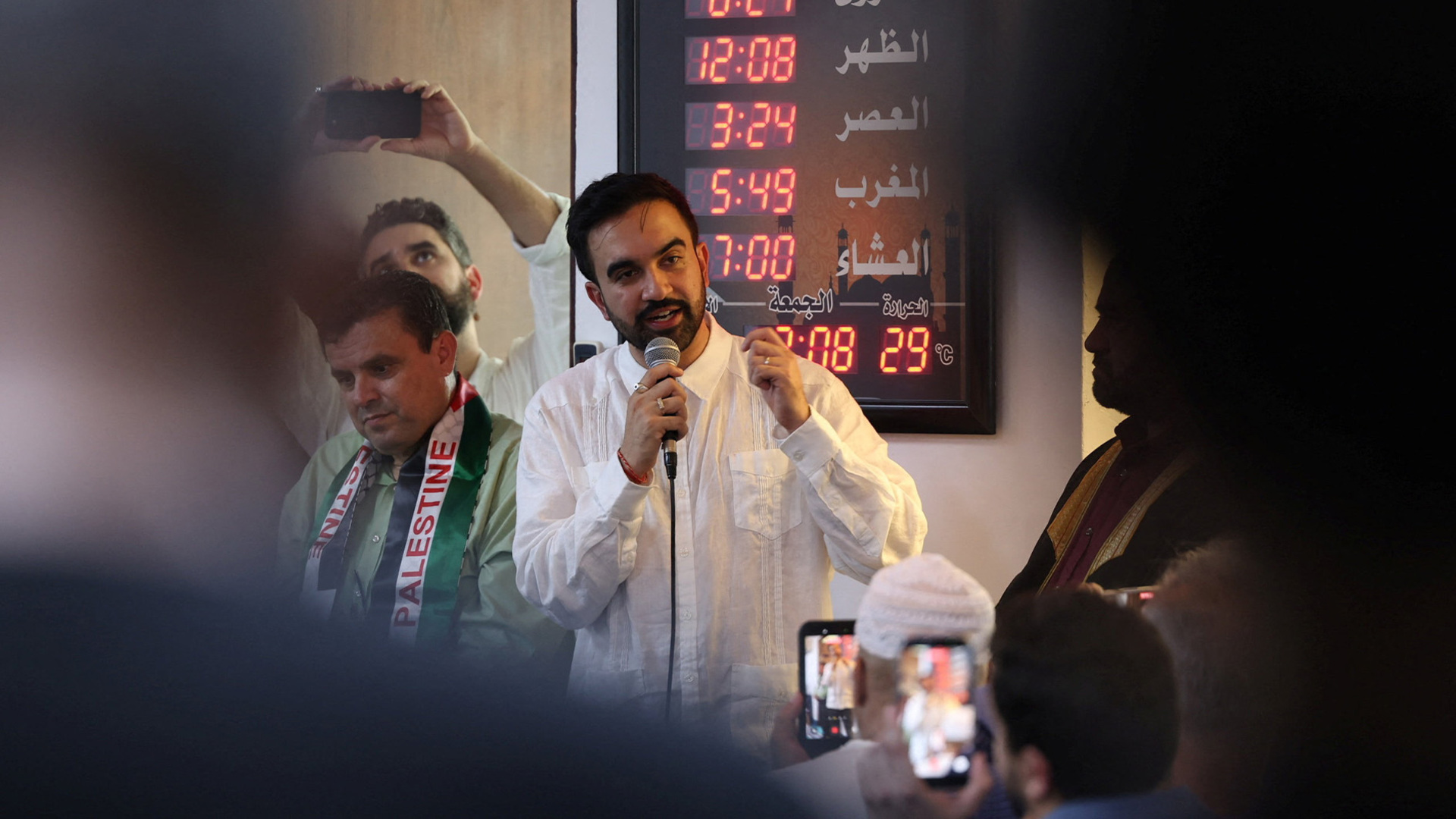 Video thumbnail for Mamdani cites Malcolm X during first Friday prayers after NYC mayoral win