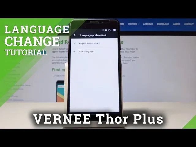 Video thumbnail for How to Change Language in VERNEE Thor Plus - Language Settings
